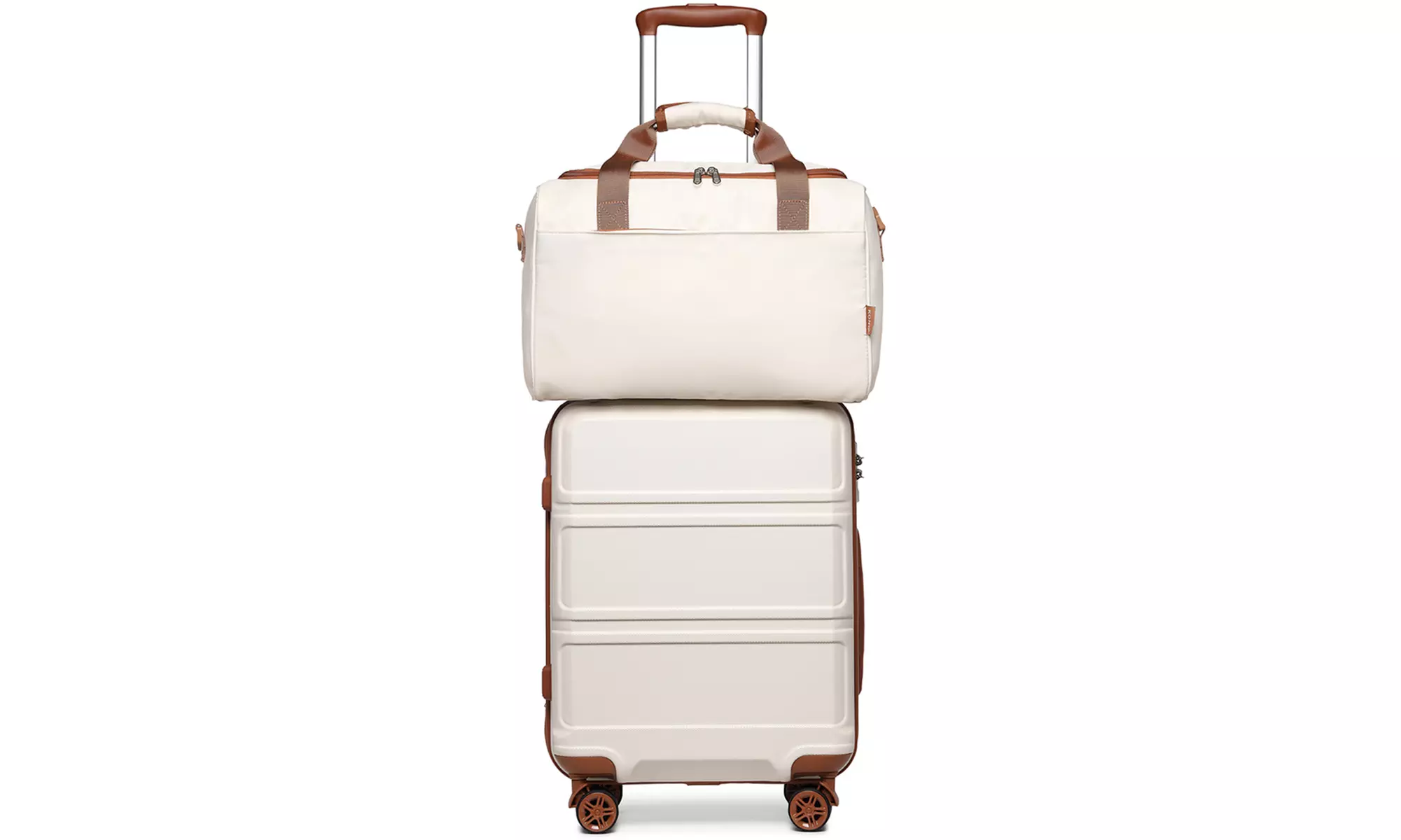 1x oder 3x Hartschalen-ABS-Reisekoffer + Reisetasche