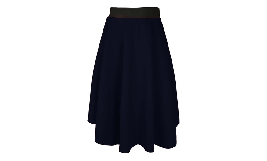 Image 7: Oops High-Low Hem Skater Skirt