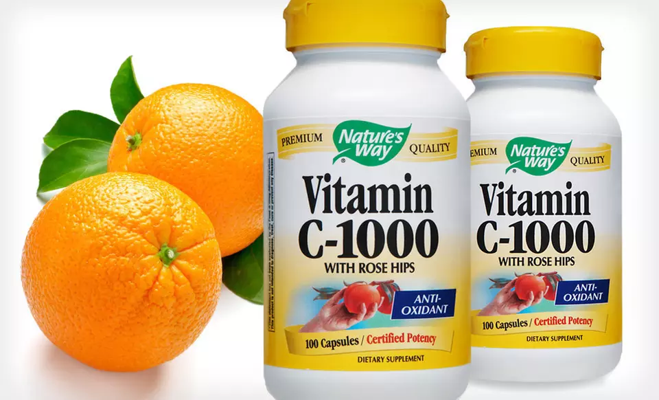 $15 for a Two-Pack of Nature's Way Vitamin C with Rose Hips ($23.98 List Price). Free Shipping. - Primary Image