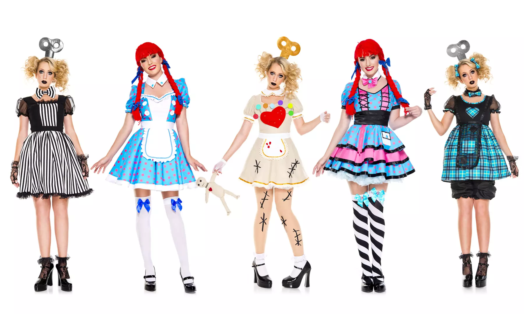 Music Legs Women's Doll Costumes. Multiple Designs Available. - Primary Image