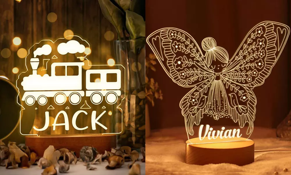 Design-Nachtlicht für Kinder mit Namen von Justyling