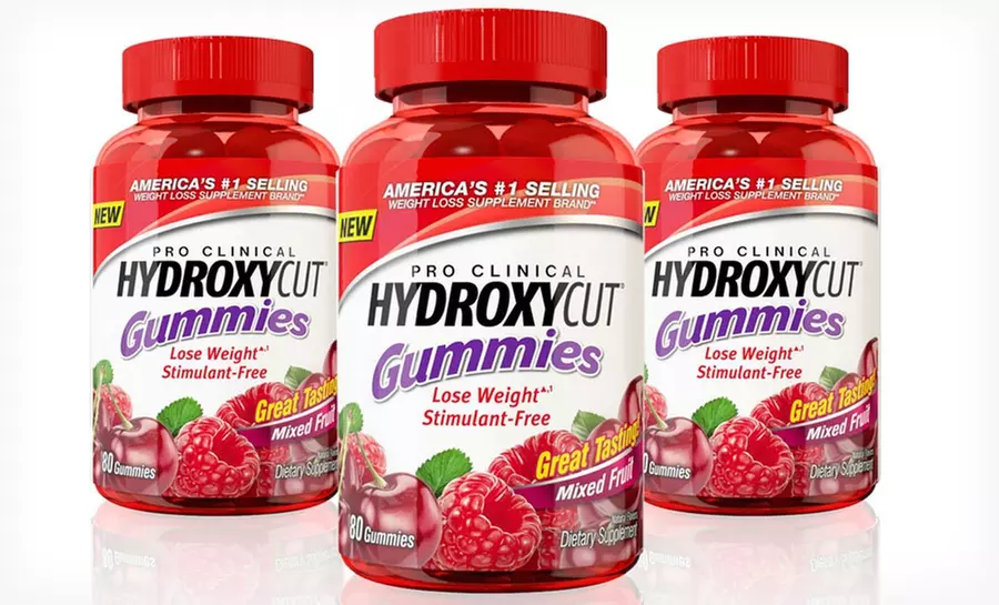 80-Count  Bonus Size ﻿Bottle of Hydroxycut Pro Clinical Weight-Loss Gummies - Primary Image