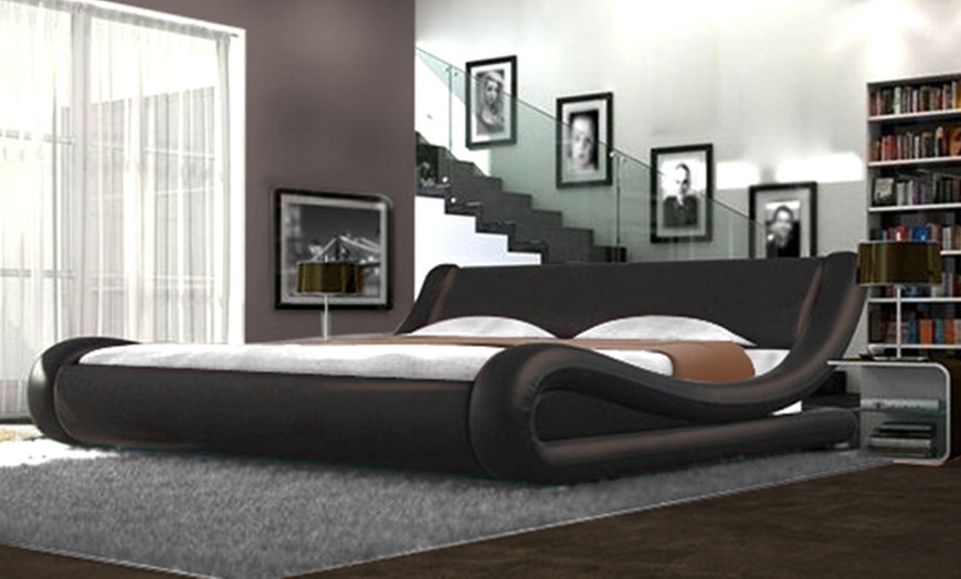 Image 2: Curved Bed Frame