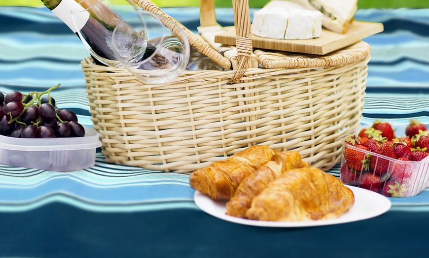 Image 20: Folding Picnic Rug Mat with Carry Handle