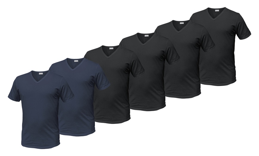 Image 3: Lot de 6 t-shirts en coton pour homme