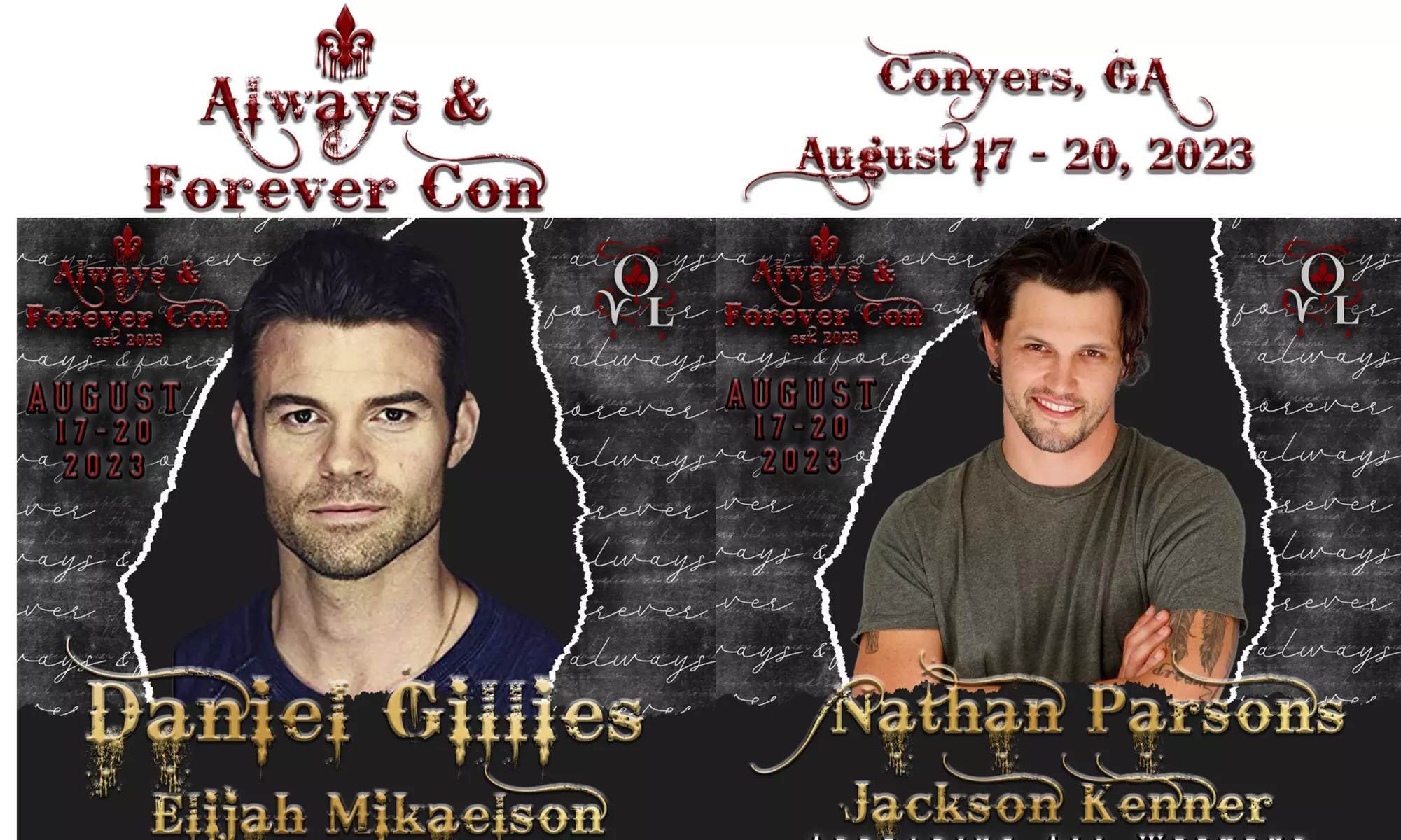 Aug 17-20: Always and Forever Con featuring Joseph Morgan, Phoebe Tonkin, Chris Wood and more at Olde Towne Coyers - Second Medium