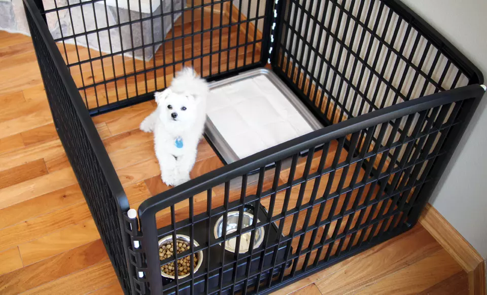 4-Panel Indoor/Outdoor Containment Pen. Free Returns.  - Primary Image
