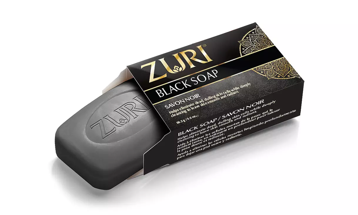 Zuri Aloe-Vera Soap, Argan Soap, Coco-Butter Soap, and Black Soap (1- or 4-Pack) - Second Medium