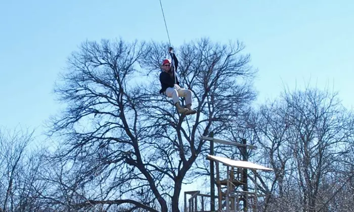 Zipline Tour or Entry to the Great Obstacle Race with 1 Zipline Cable for 2 at DFW Adventure Park (45% Off) - Primary Image
