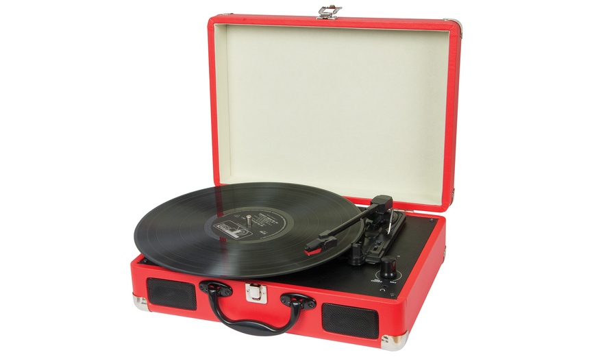 Image 8: Turntable Record Player Briefcase