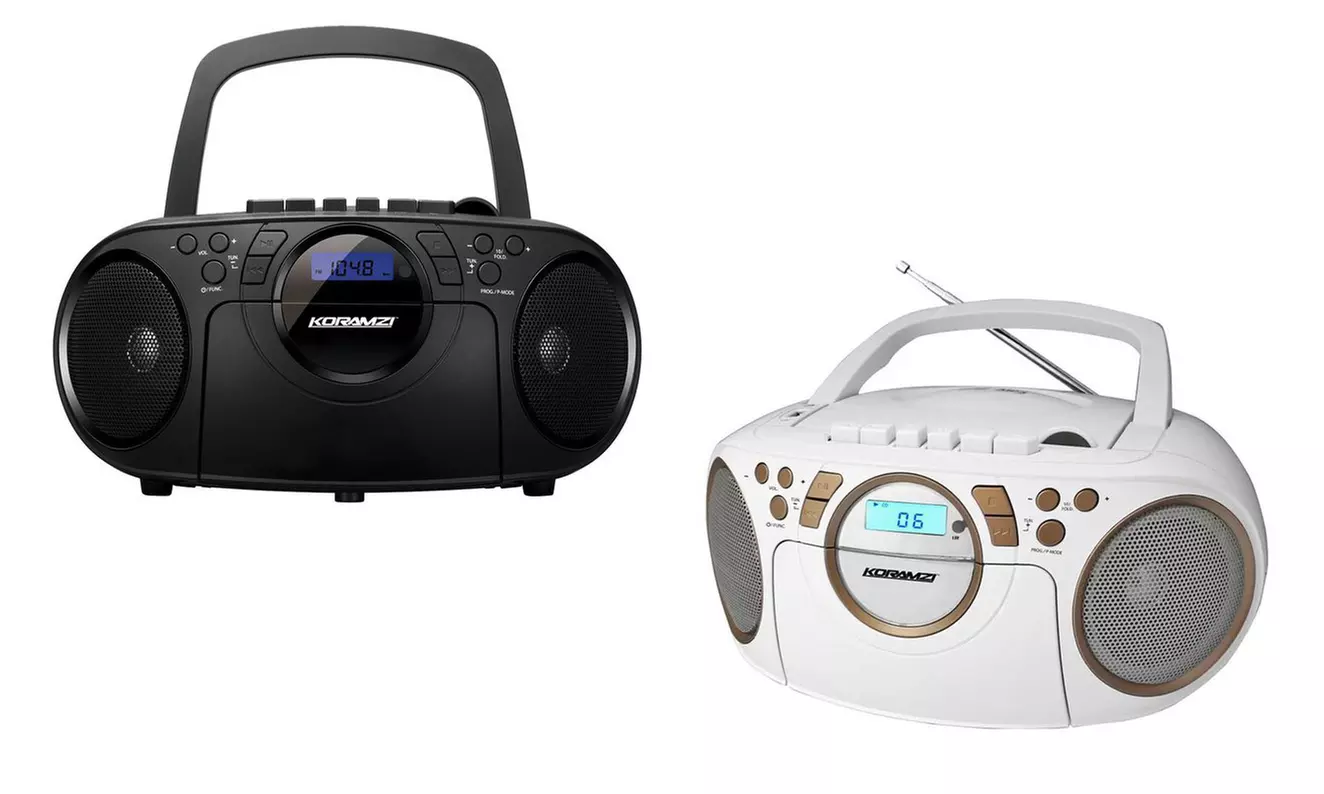 Koramzi CD705C Portable CD/MP3/USB Radio Cassette Recorder - Primary Image