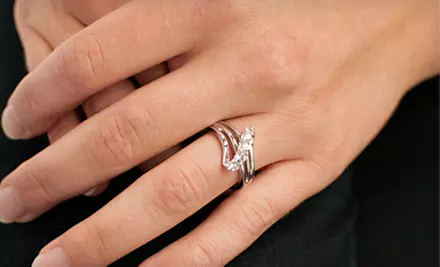 $19 for a White Sapphire Ring or Pendant Necklace ($80 List Price). Free Shipping. - Second Medium