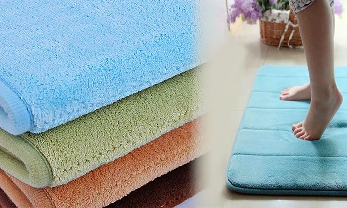 memory foam bath and kitchen mat