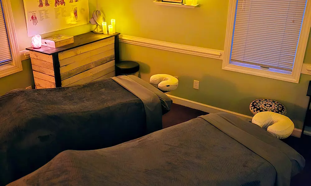 Single or Couples Massage with Hot Stone, Peppermint Foot Scrub & More