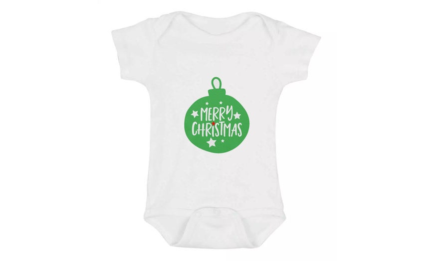 Image 6: Christmas Baby Bodysuit