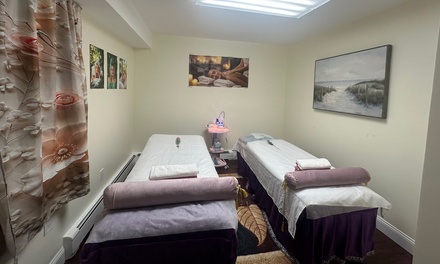 One 60 Min Deep Tissue Massage + Essential Oils + Hot Stones - Junya Esthetics Spa