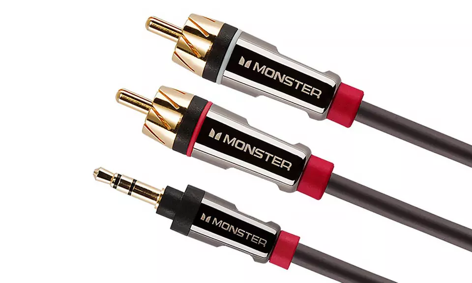 Monster 7ft. Mini-Jack to RCA Audio Cable - Primary Image
