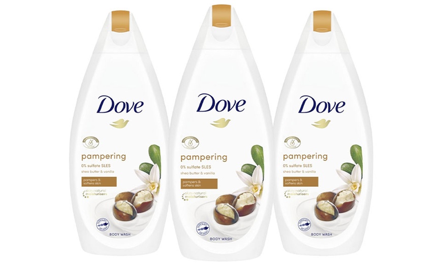 Image 13: Dove Body Wash or Bath Soak 450ml Three-Pack