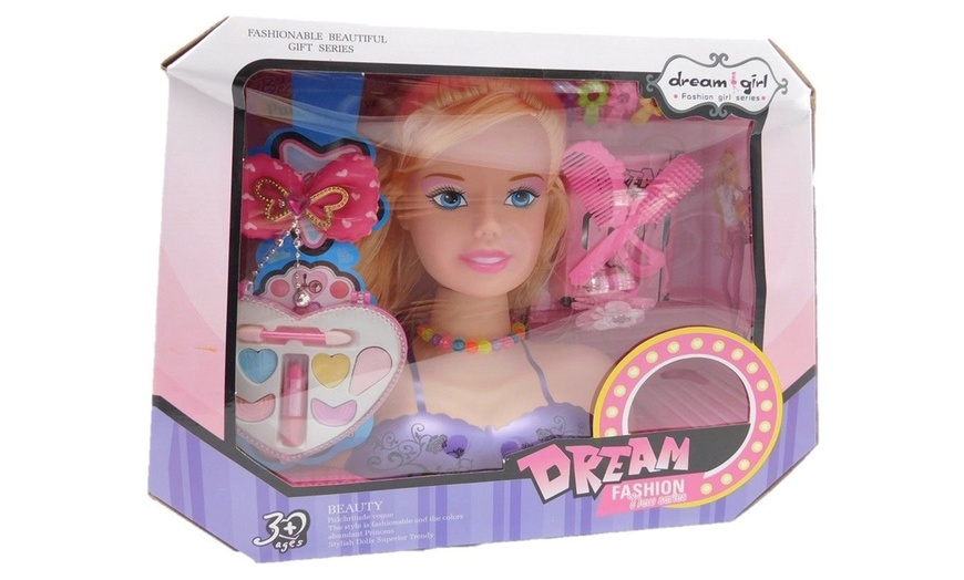 Image 2: Doll Styling Head Play Set