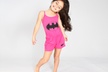 Girls' Batgirl or Spider-Man Romper Pajamas. Free Returns. - Second Medium
