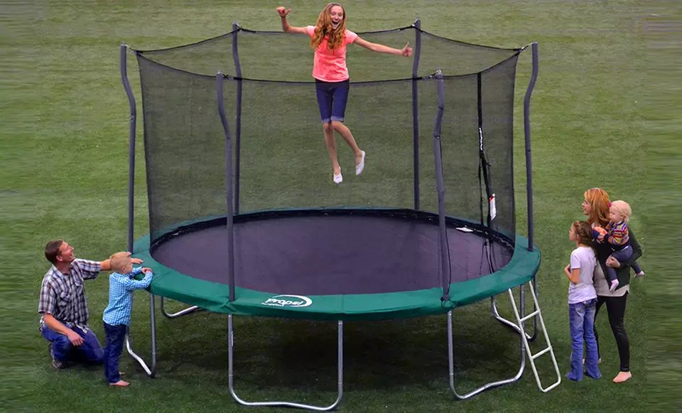 Propel 12-Foot Trampoline with Enclosure and Ladder - Primary Image