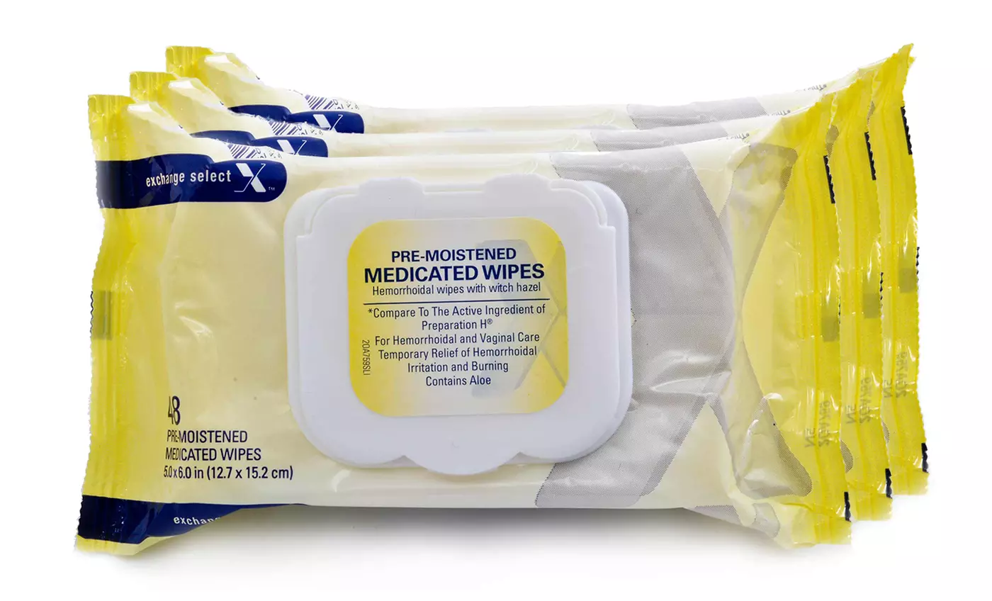 Premoistened Medicated Hemorrhoidal Wipes; 1 or 3 48ct. Packs from $7.99-$14.99 - Second Medium