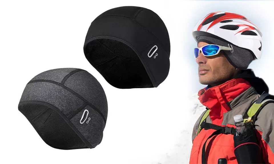 1x oder 2x Fahrrad-Unterhelm-Mütze in Schwarz oder Grau, inkl. Versand - Primary Image