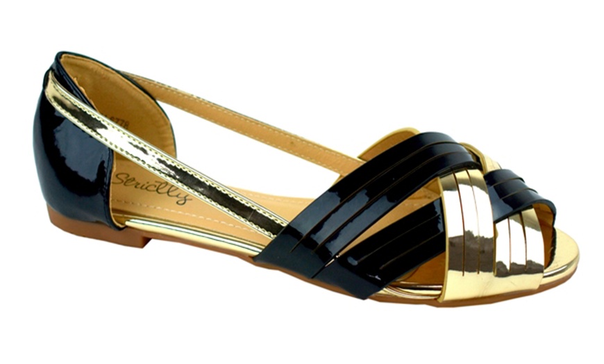 Image 3: Women's Open Toe Slip-on Shoes