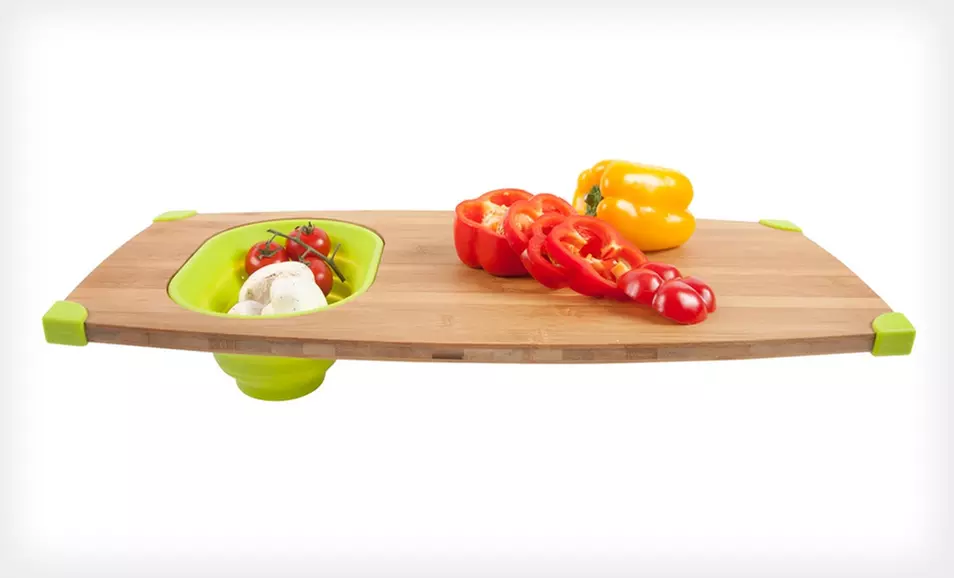 $9.99 for a Core Bamboo Corner Grip Over-the-Sink Cutting Board ($70 List Price) - Primary Image