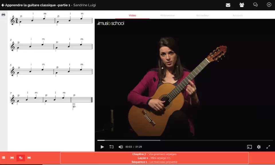 Cours de Guitare en ligne avec imusic school - Second Medium