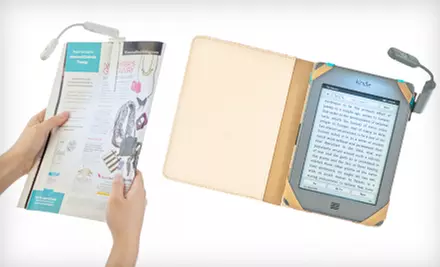 $8 for a Graphite or White M-Edge Touch-Activated e-Luminator Book Light ($22.99 List Price). Free Shipping. - Primary Image