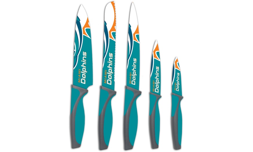 Image 50: The Sports Vault NFL Kitchen Knife Set (5-Piece)