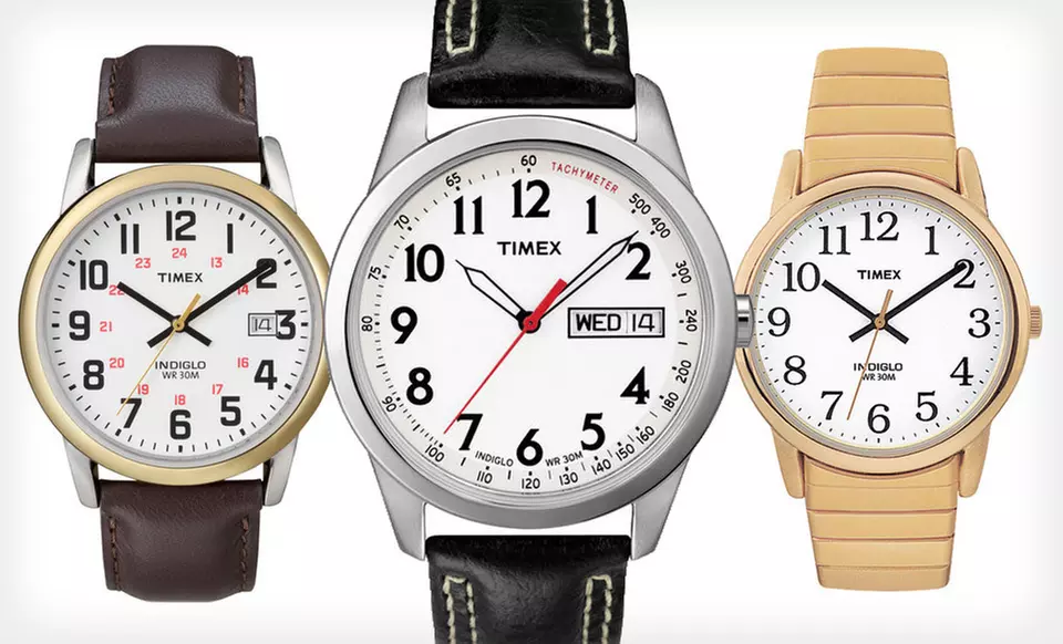 Timex Classic EZ Reader Watch (Up to 52% Off). Seven Options Available. Free Shipping. - Primary Image