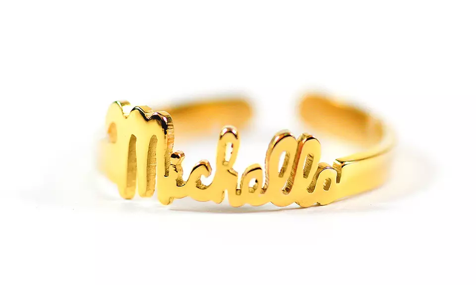 Custom Script Name Ring from MonogramHub (90% Off) - Second Medium