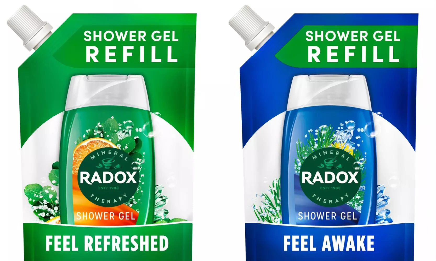 Radox body wash Feel Awake or Feel Refreshed Refill Pouch - Primary Image