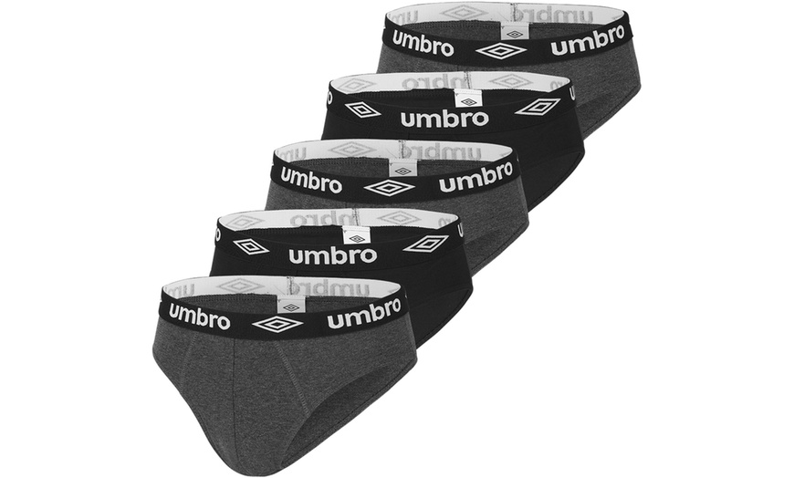 Image 4: Lot de 5 slips Umbro en coton pour homme