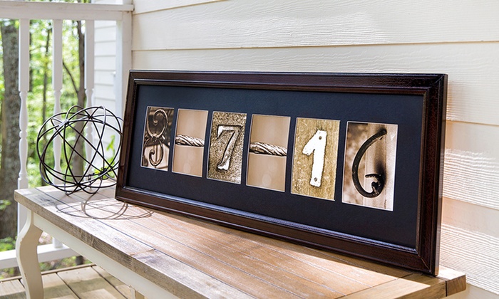 Custom Framed Letter Art | Groupon Goods