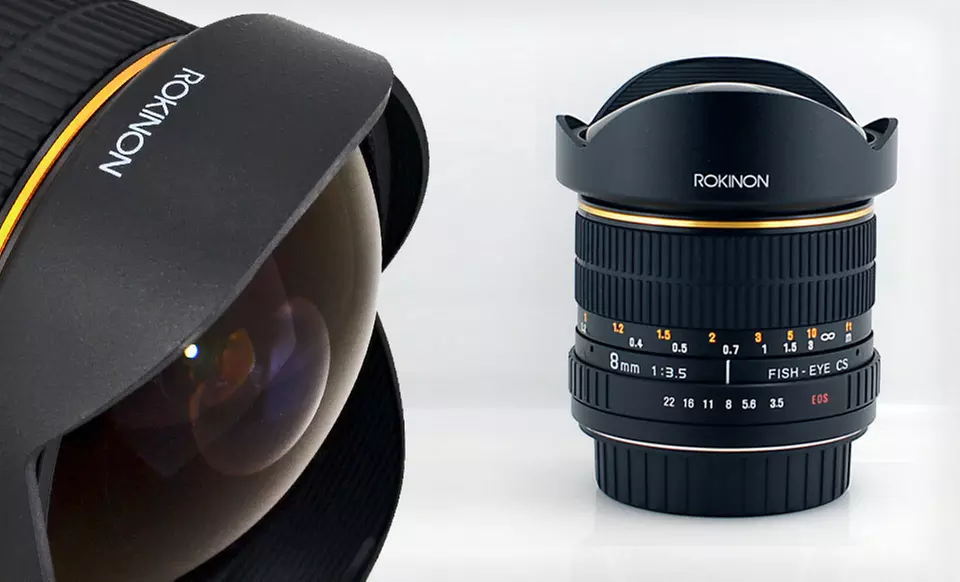 $249 for a Rokinon 8mm Ultrawide Fisheye Lens for Canon or Nikon Cameras ($399 List Price). Free Shipping. - Primary Image