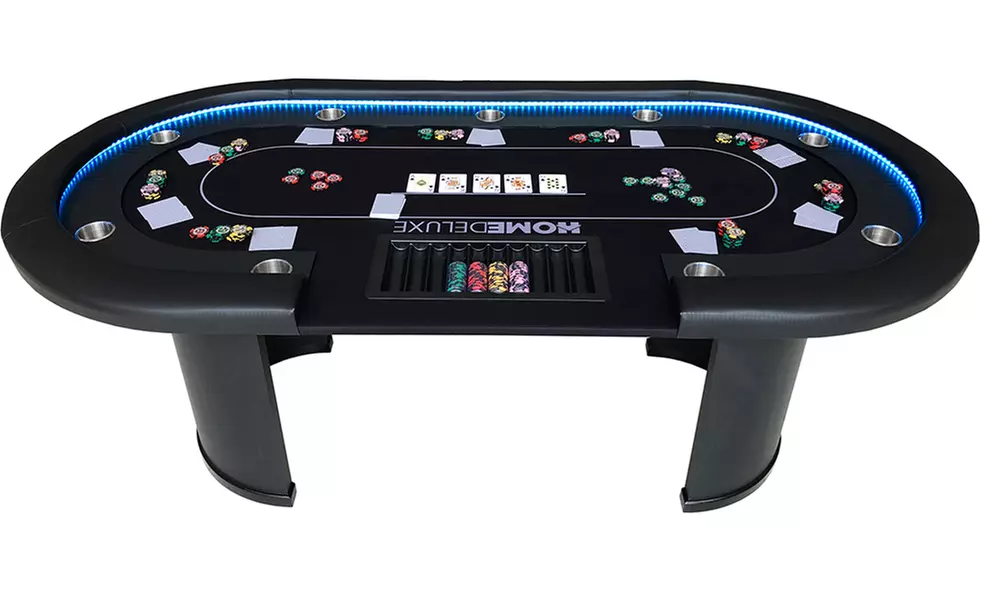 Home Deluxe LED-Pokertisch „Full house"
