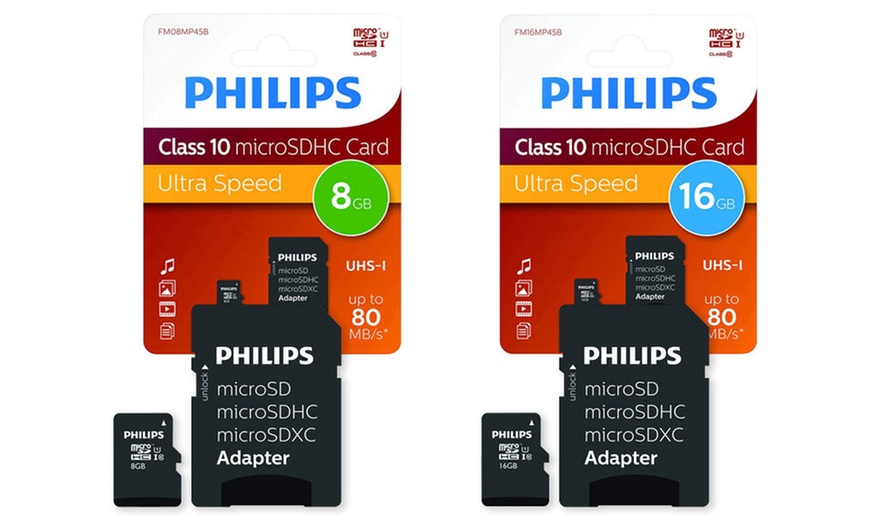 Image 1: Philips Micro SDHC Memory Card