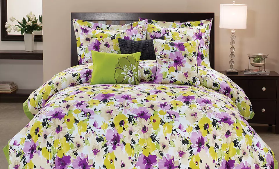 6-Piece Printed Cotton Comforter Sets. Multiple Styles and Sizes Available. Free Returns. - Second Medium