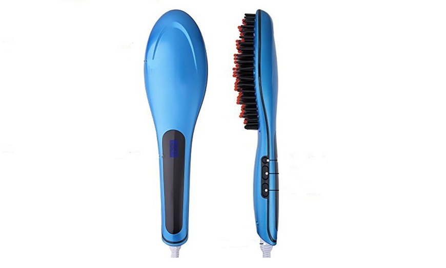 Image 5: Electric Hair Straightening Brush