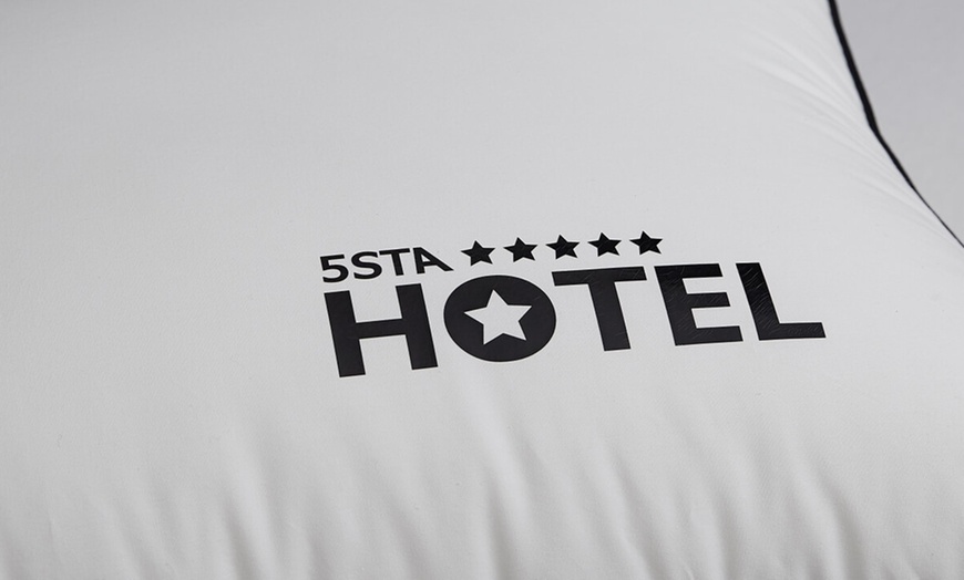 Image 39: 100% Cotton Five Star Hotel Pillow 2 Pack Set