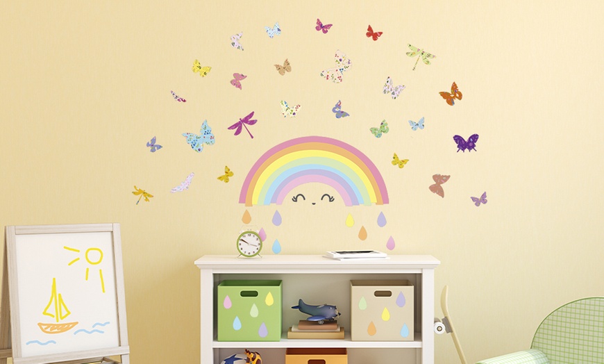 Image 2: Rainbow Wall Stickers