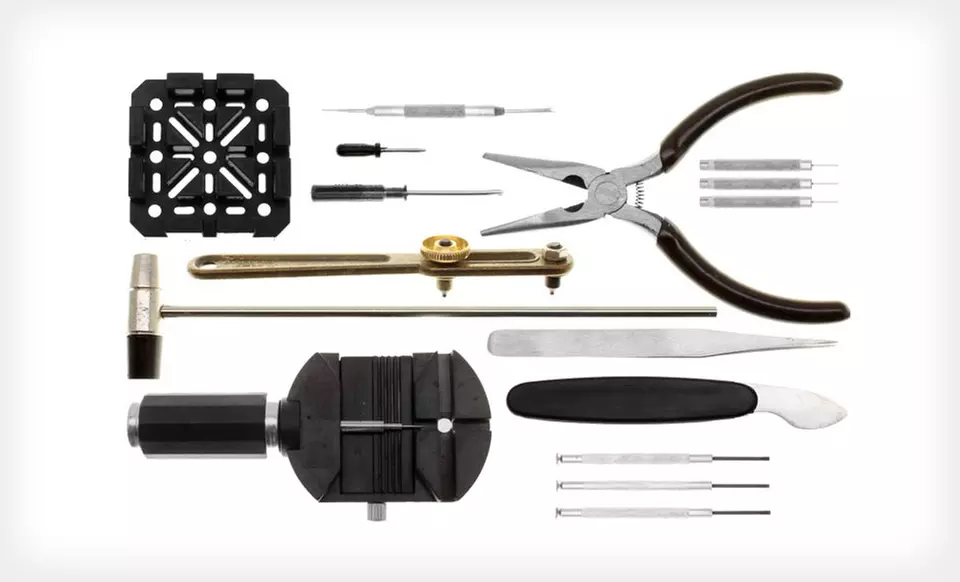 $8 for a 16-Piece Deluxe Watch-Repair Tool Kit ($29.99 List Price). Free Shipping. - Second Medium