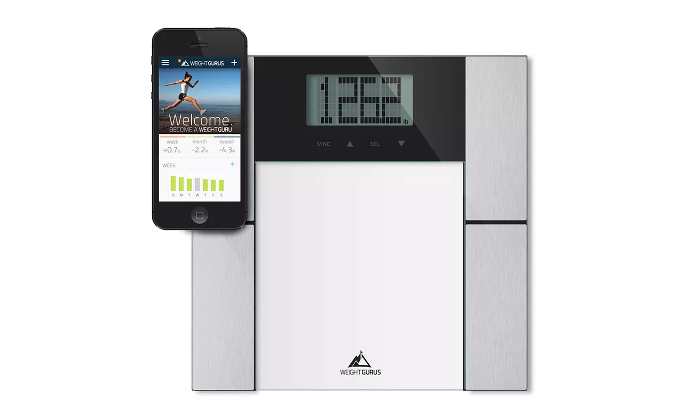 Weight Gurus Smartphone-Connected Body Fat Scale - Primary Image