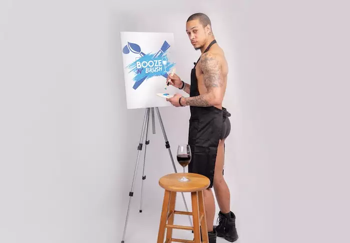 General or VIP Admission to Booze N' Brush Sip N’ Paint (Up to 28% Off). Three Options Available.  - Primary Image