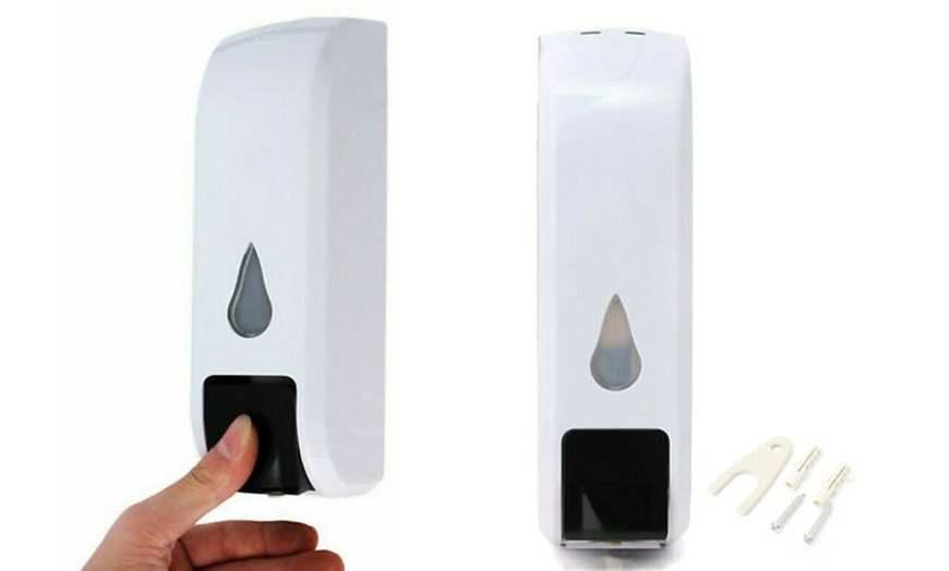 Image 1: Wall-Mounted Hand Gel Dispenser