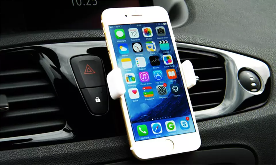 1x oder 2x Smartphone-Halter für Auto in Weiß oder Schwarz - Primary Image