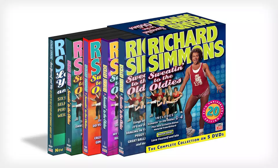 $25 for the Richard Simmons' “Sweatin' to the Oldies” DVD Set ($49.95 List Price). Free Shipping and Free Returns.  - Second Medium